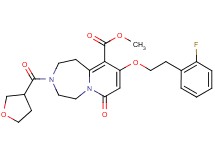 methyl 9-[2-(2-fluorophenyl)ethoxy]-7-oxo-3-(tetrahydro-3-furanylcarbonyl)-1,2,3,4,5,7-hexahydropyrido[1,2-d][1,4]diazepine-10-carboxylate