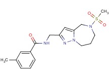 3-methyl-N-{[5-(methylsulfonyl)-5,6,7,8-tetrahydro-4H-pyrazolo[1,5-a][1,4]diazepin-2-yl]methyl}benzamide