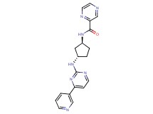 N-((1S*,3S*)-3-{[4-(3-pyridinyl)-2-pyrimidinyl]amino}cyclopentyl)-2-pyrazinecarboxamide