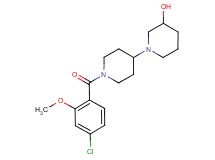 1'-(4-chloro-2-methoxybenzoyl)-1,4'-bipiperidin-3-ol