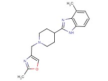 4-methyl-2-{1-[(2-methyl-1,3-oxazol-4-yl)methyl]-4-piperidinyl}-1H-benzimidazole