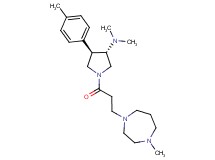 (3S*,4R*)-N,N-dimethyl-1-[3-(4-methyl-1,4-diazepan-1-yl)propanoyl]-4-(4-methylphenyl)-3-pyrrolidinamine