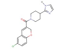 1-[(6-chloro-2H-chromen-3-yl)carbonyl]-4-(1H-imidazol-2-yl)piperidine