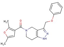5-(2,5-dimethyl-3-furoyl)-3-(phenoxymethyl)-4,5,6,7-tetrahydro-1H-pyrazolo[4,3-c]pyridine