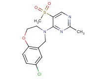 7-chloro-4-[2-methyl-5-(methylsulfonyl)pyrimidin-4-yl]-2,3,4,5-tetrahydro-1,4-benzoxazepine