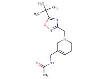 N-({1-[(5-tert-butyl-1,2,4-oxadiazol-3-yl)methyl]-1,2,5,6-tetrahydropyridin-3-yl}methyl)acetamide