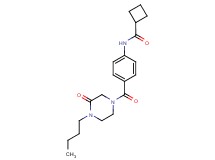 N-{4-[(4-butyl-3-oxopiperazin-1-yl)carbonyl]phenyl}cyclobutanecarboxamide