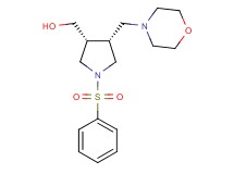 [(3R*,4R*)-4-(4-morpholinylmethyl)-1-(phenylsulfonyl)-3-pyrrolidinyl]methanol