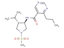 N-[(3R*,4S*)-4-isopropyl-1-(methylsulfonyl)-3-pyrrolidinyl]-4-propyl-5-pyrimidinecarboxamide