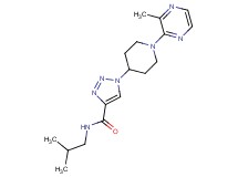 N-isobutyl-1-[1-(3-methylpyrazin-2-yl)piperidin-4-yl]-1H-1,2,3-triazole-4-carboxamide
