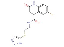 6-fluoro-2-oxo-N-[2-(1H-1,2,3-triazol-5-ylthio)ethyl]-1,2,3,4-tetrahydro-4-quinolinecarboxamide