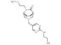 (1S*,5R*)-6-(2-methoxyethyl)-3-{[2-(propylamino)-5-pyrimidinyl]methyl}-3,6-diazabicyclo[3.2.2]nonan-7-one
