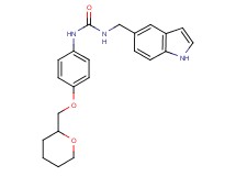 N-(1H-indol-5-ylmethyl)-N'-[4-(tetrahydro-2H-pyran-2-ylmethoxy)phenyl]urea