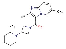 2,6-dimethyl-3-{[3-(2-methylpiperidin-1-yl)azetidin-1-yl]carbonyl}imidazo[1,2-a]pyridine