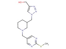 {1-[(1-{[2-(methylthio)-5-pyrimidinyl]methyl}-3-piperidinyl)methyl]-1H-1,2,3-triazol-4-yl}methanol