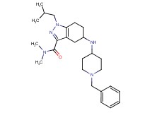 5-[(1-benzyl-4-piperidinyl)amino]-1-isobutyl-N,N-dimethyl-4,5,6,7-tetrahydro-1H-indazole-3-carboxamide