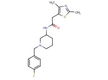 2-(2,4-dimethyl-1,3-thiazol-5-yl)-N-[1-(4-fluorobenzyl)piperidin-3-yl]acetamide