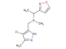 N-[(4-chloro-3-methyl-1H-pyrazol-5-yl)methyl]-1-isoxazol-3-yl-N-methylethanamine