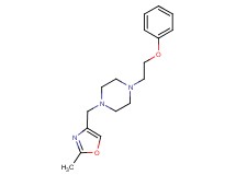 1-[(2-methyl-1,3-oxazol-4-yl)methyl]-4-(2-phenoxyethyl)piperazine