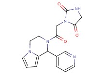 3-{2-oxo-2-[1-(3-pyridinyl)-3,4-dihydropyrrolo[1,2-a]pyrazin-2(1H)-yl]ethyl}-2,4-imidazolidinedione