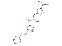 N-[(3-isopropylisoxazol-5-yl)methyl]-N-methyl-5-(phenoxymethyl)-1H-pyrazole-3-carboxamide