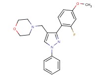 4-{[3-(2-fluoro-4-methoxyphenyl)-1-phenyl-1H-pyrazol-4-yl]methyl}morpholine