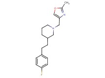3-[2-(4-fluorophenyl)ethyl]-1-[(2-methyl-1,3-oxazol-4-yl)methyl]piperidine