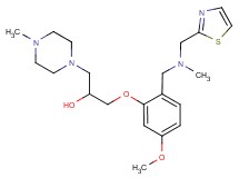 1-(5-methoxy-2-{[methyl(1,3-thiazol-2-ylmethyl)amino]methyl}phenoxy)-3-(4-methyl-1-piperazinyl)-2-propanol