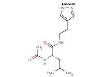 N~2~-acetyl-N~1~-[2-(1H-pyrazol-4-yl)ethyl]-L-leucinamide