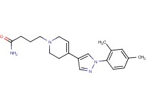 4-[4-[1-(2,4-dimethylphenyl)-1H-pyrazol-4-yl]-3,6-dihydropyridin-1(2H)-yl]butanamide