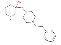 3-({4-[2-(2-pyridinyl)ethyl]-1-piperazinyl}methyl)-3-piperidinol dihydrochloride