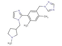 1-(2,4-dimethyl-5-{1-[(1-methylpyrrolidin-3-yl)methyl]-1H-imidazol-2-yl}benzyl)-1H-1,2,4-triazole