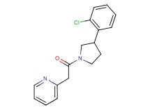 2-{2-[3-(2-chlorophenyl)pyrrolidin-1-yl]-2-oxoethyl}pyridine