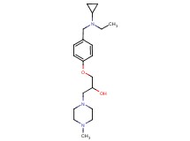 1-(4-{[cyclopropyl(ethyl)amino]methyl}phenoxy)-3-(4-methylpiperazin-1-yl)propan-2-ol