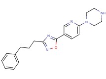 1-{5-[3-(3-phenylpropyl)-1,2,4-oxadiazol-5-yl]pyridin-2-yl}piperazine