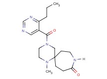 1-methyl-4-[(4-propyl-5-pyrimidinyl)carbonyl]-1,4,9-triazaspiro[5.6]dodecan-10-one