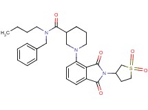N-benzyl-N-butyl-1-[2-(1,1-dioxidotetrahydro-3-thienyl)-1,3-dioxo-2,3-dihydro-1H-isoindol-4-yl]-3-piperidinecarboxamide