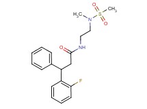 3-(2-fluorophenyl)-N-{2-[methyl(methylsulfonyl)amino]ethyl}-3-phenylpropanamide
