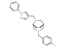(1S*,5R*)-3-(4-fluorobenzyl)-6-[(1-phenyl-1H-pyrazol-4-yl)methyl]-3,6-diazabicyclo[3.2.2]nonane