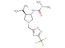 N'-((3S*,4R*)-4-isopropyl-1-{[3-(trifluoromethyl)-1,2,4-oxadiazol-5-yl]methyl}-3-pyrrolidinyl)-N,N-dimethylurea