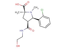 (2S*,4S*,5R*)-5-(2-chlorophenyl)-4-{[(2-hydroxyethyl)amino]carbonyl}-1,2-dimethylpyrrolidine-2-carboxylic acid