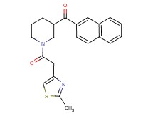 {1-[(2-methyl-1,3-thiazol-4-yl)acetyl]-3-piperidinyl}(2-naphthyl)methanone