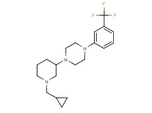 1-[1-(cyclopropylmethyl)-3-piperidinyl]-4-[3-(trifluoromethyl)phenyl]piperazine