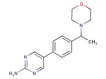 5-[4-(1-morpholin-4-ylethyl)phenyl]pyrimidin-2-amine