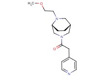 (1R*,5R*)-6-(2-methoxyethyl)-3-(4-pyridinylacetyl)-3,6-diazabicyclo[3.2.2]nonane