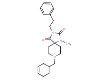 8-(3-cyclohexen-1-ylmethyl)-1-methyl-3-(2-phenylethyl)-1,3,8-triazaspiro[4.5]decane-2,4-dione