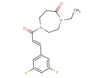 1-[(2E)-3-(3,5-difluorophenyl)-2-propenoyl]-4-ethyl-1,4-diazepan-5-one