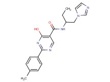 4-hydroxy-N-[1-(1H-imidazol-1-ylmethyl)propyl]-2-(4-methylphenyl)pyrimidine-5-carboxamide