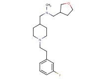 ({1-[2-(3-fluorophenyl)ethyl]-4-piperidinyl}methyl)methyl(tetrahydro-3-furanylmethyl)amine