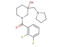 1-(2,3-difluorobenzoyl)-3-(pyrrolidin-1-ylmethyl)piperidin-3-ol